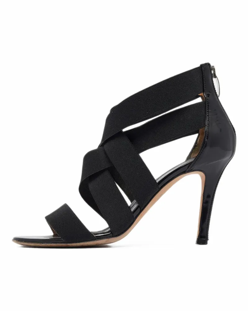 Sergio Rossi Sandalen aus Lackleder - Schwarz Schwarz