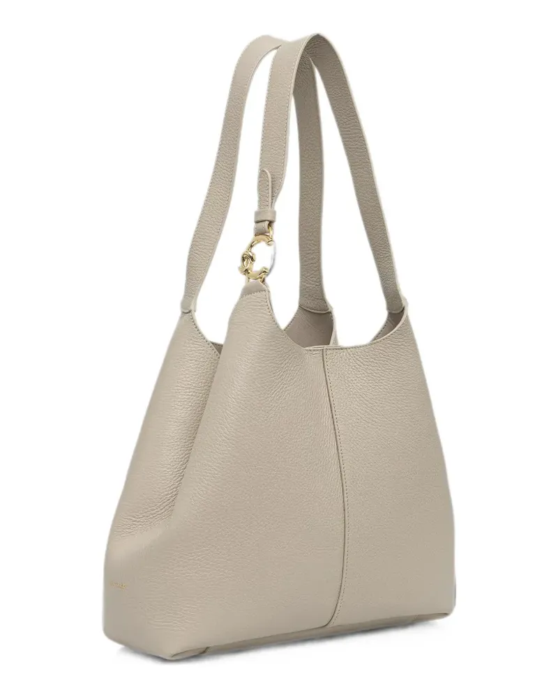 Coccinelle pebbled leather tote bag - Nude Nude