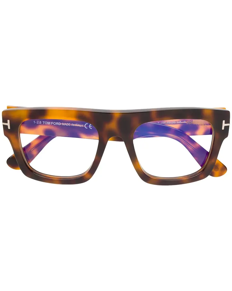Tom Ford Brille in Schildpattoptik - Braun Braun
