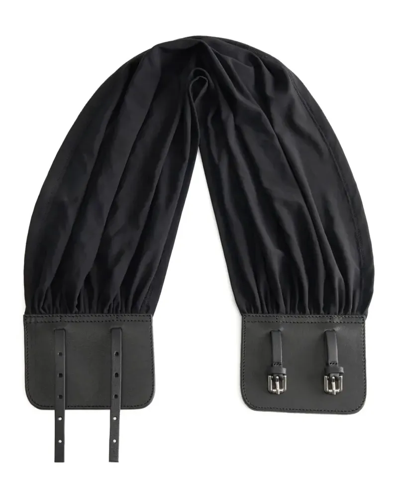 Paloma Wool Adriana II ruched buckle-fastening belt - Schwarz Schwarz