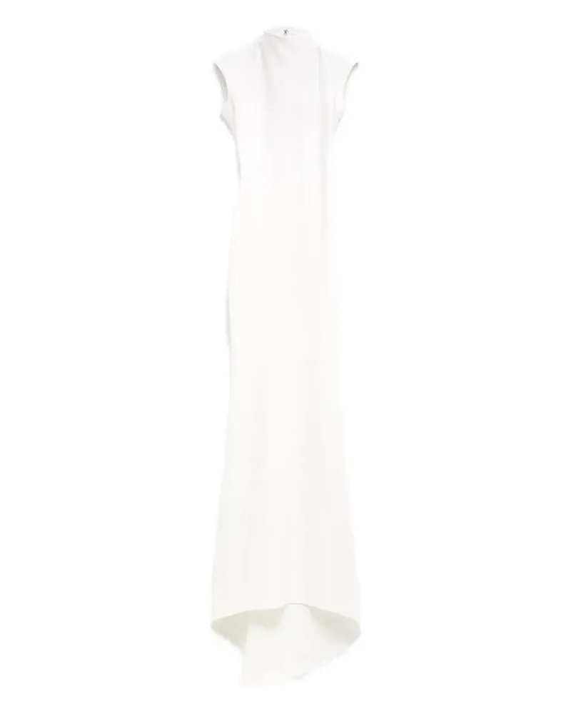 Jacquemus high-neck draped dress - Weiß Weiß