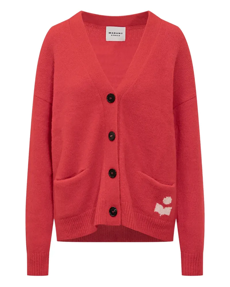 Isabel Marant Eborah-gf pocket button cardigan - Rot Rot