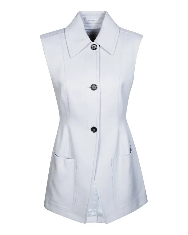 SPORTMAX button-up gilet - Blau Blau
