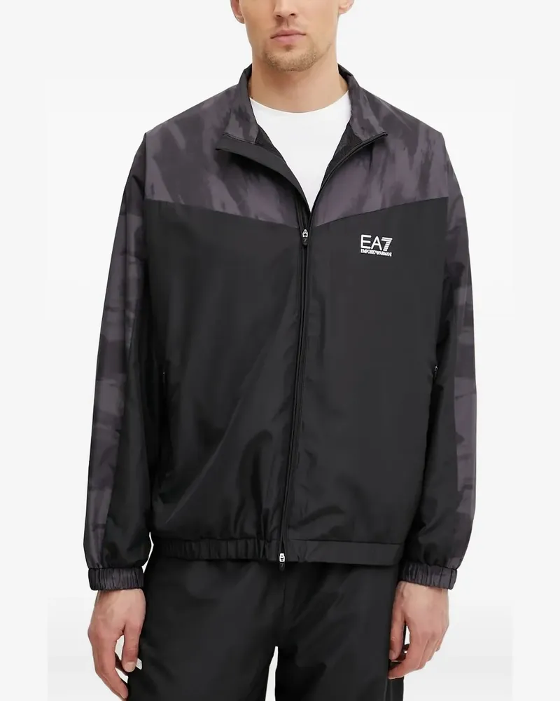 EA7 Jogginganzug mit Logo - Schwarz Schwarz