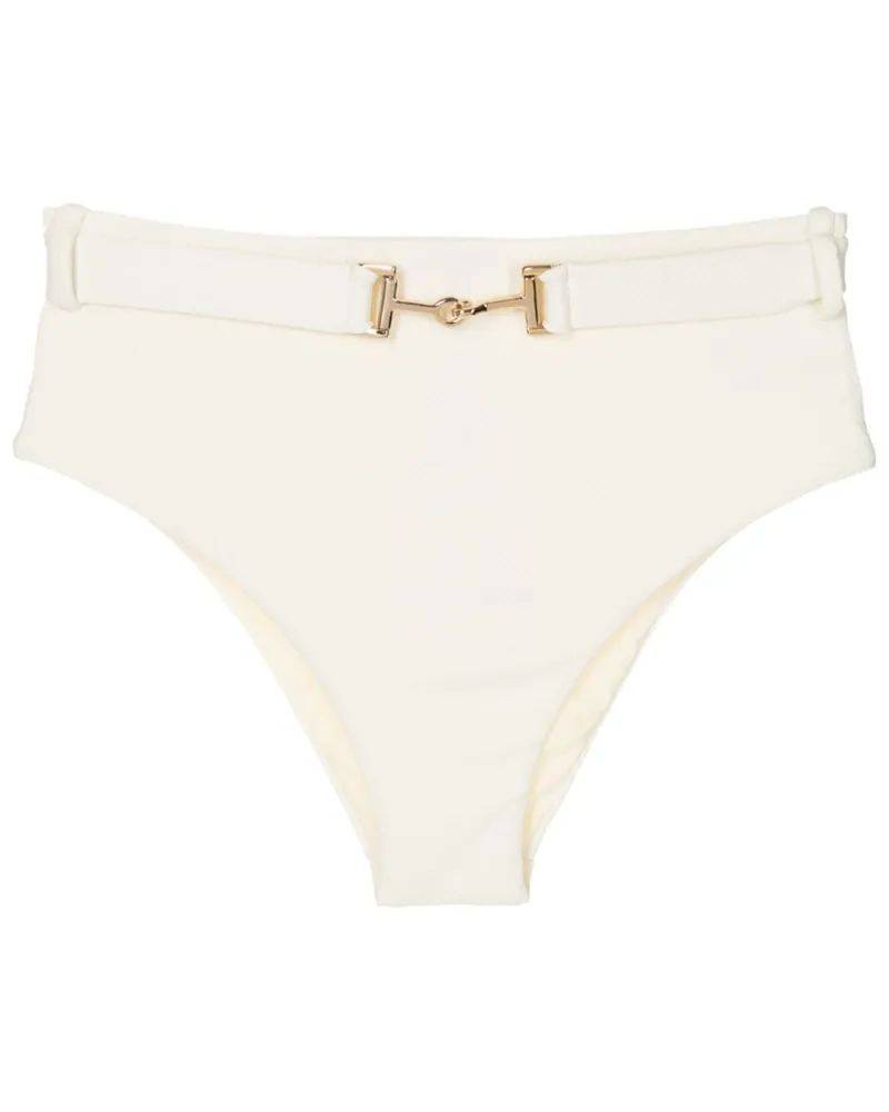 Lenny Niemeyer Bikinihöschen mit Schnallendetail - Weiß Weiß