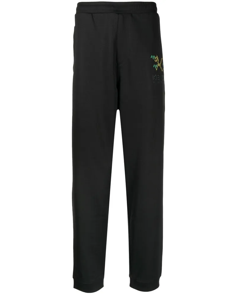 Kenzo Jogginghose mit Logo-Stickerei - Schwarz Schwarz