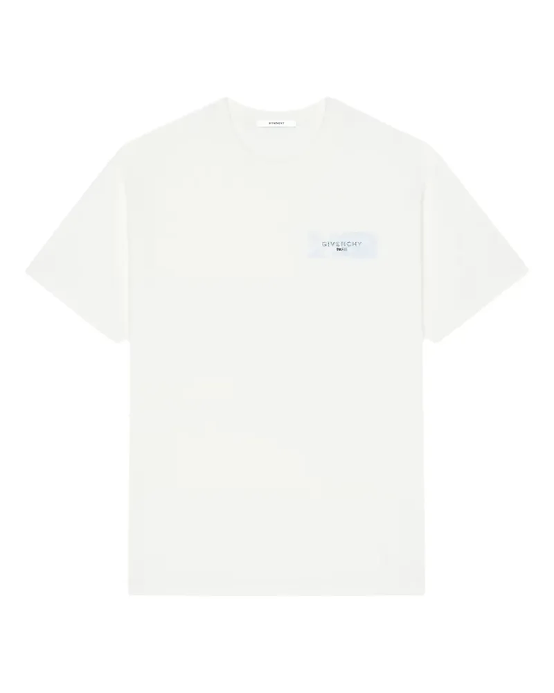 Givenchy T-Shirt mit  Paris Paint-Print - Weiß Weiß