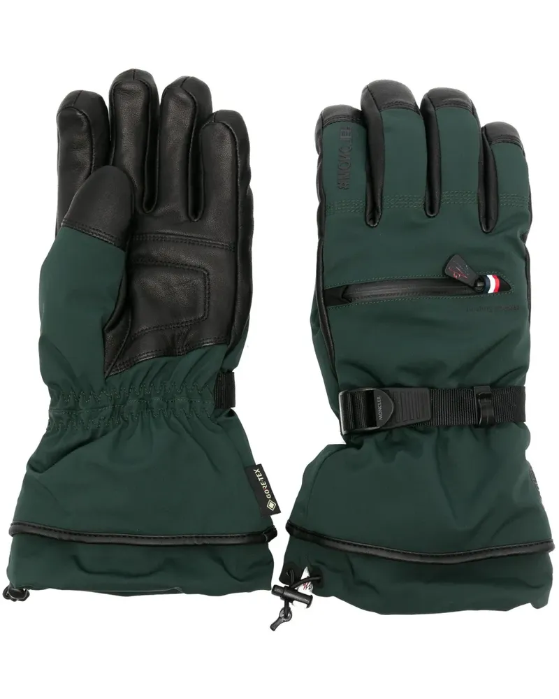 Moncler Gefütterte Handschuhe mit Zugverschluss - Grün Grün