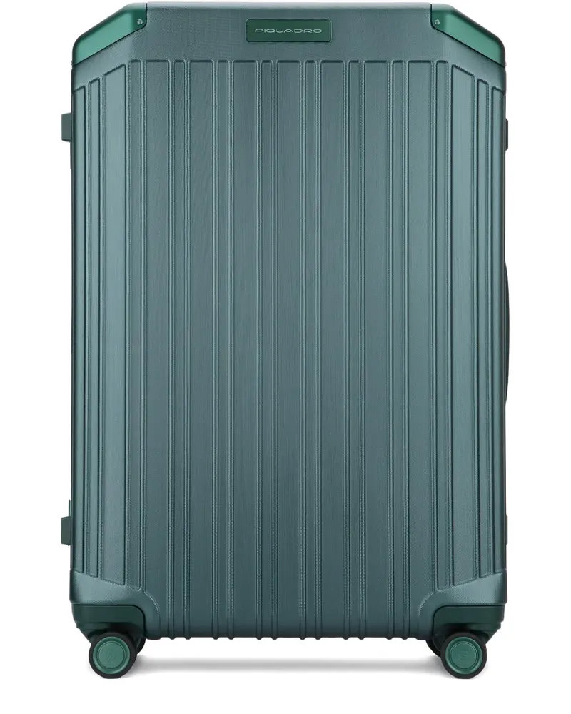 Piquadro 4 wheel ribbed trolley - Grün Grün
