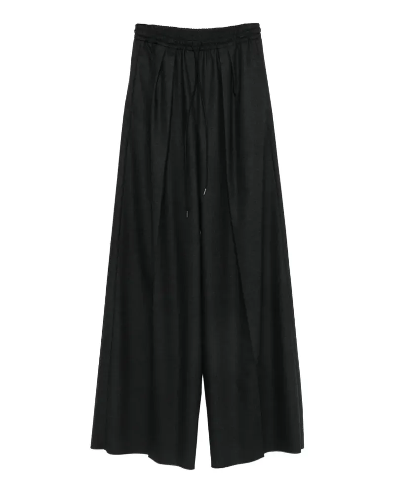 Max Mara Hose mit Kordelzug - Grau Grau