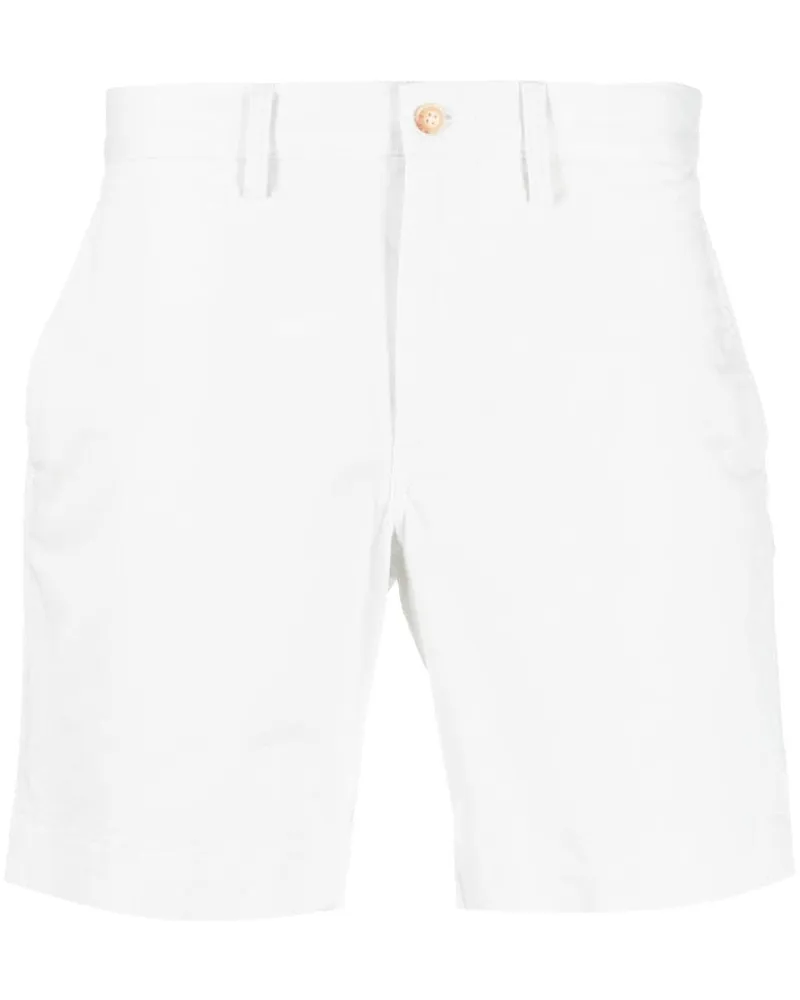 Ralph Lauren Chino-Shorts mit Logo-Patch - Weiß Weiß
