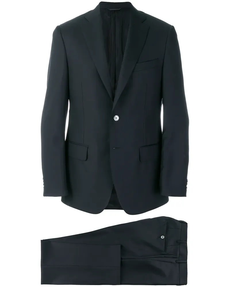 Dell'oglio Schmaler Anzug - Blau Blau