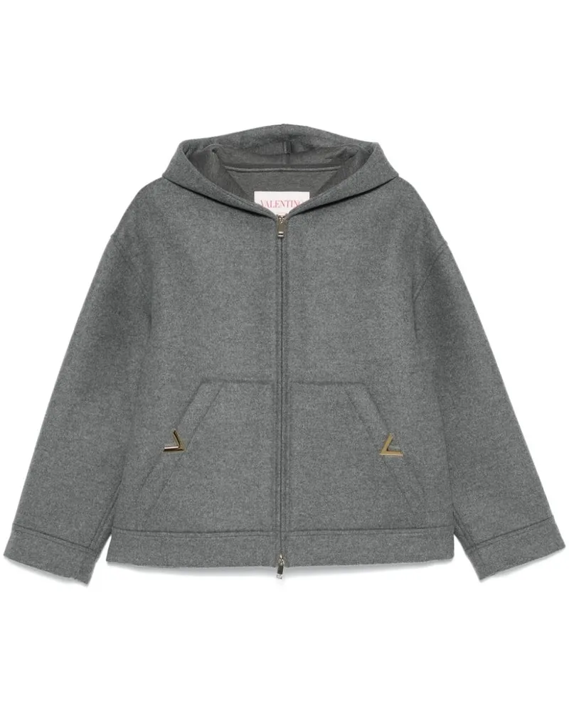 Valentino Garavani Oversized-Jacke mit VLogo - Grau Grau