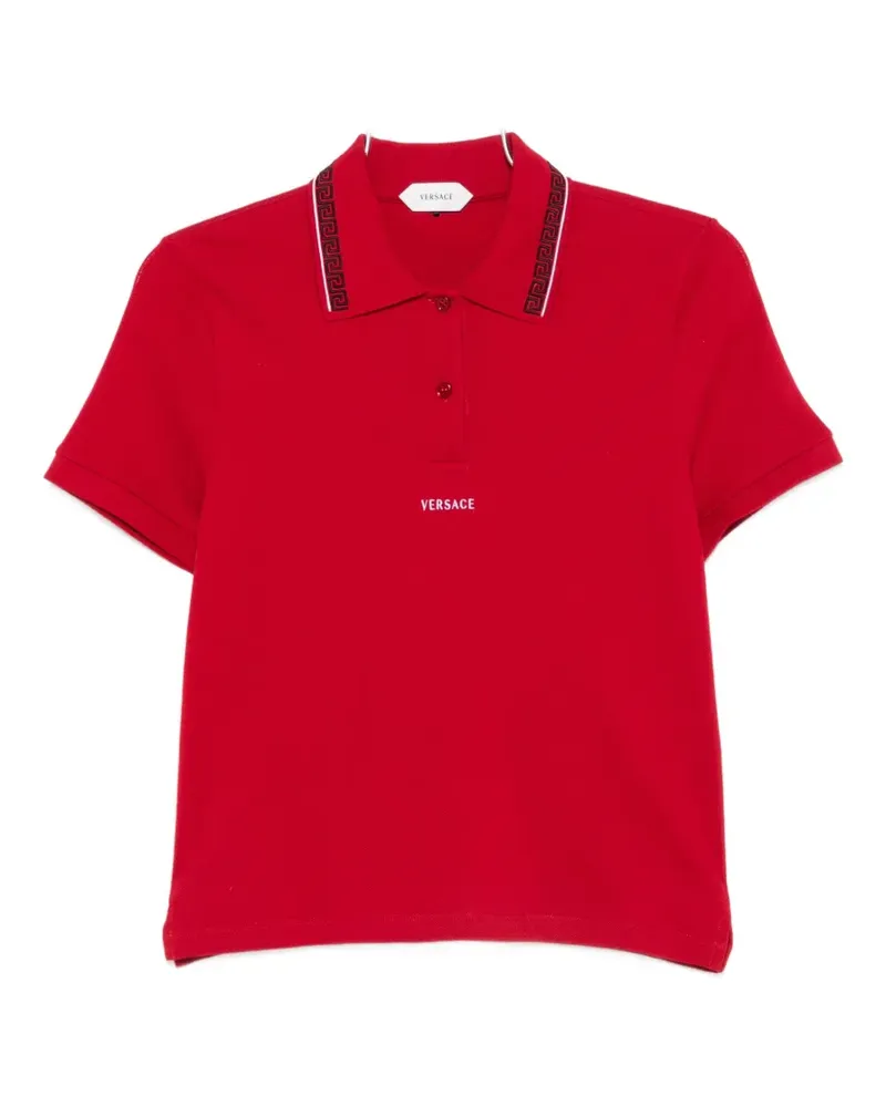 Versace Greca-border polo shirt - Rot Rot