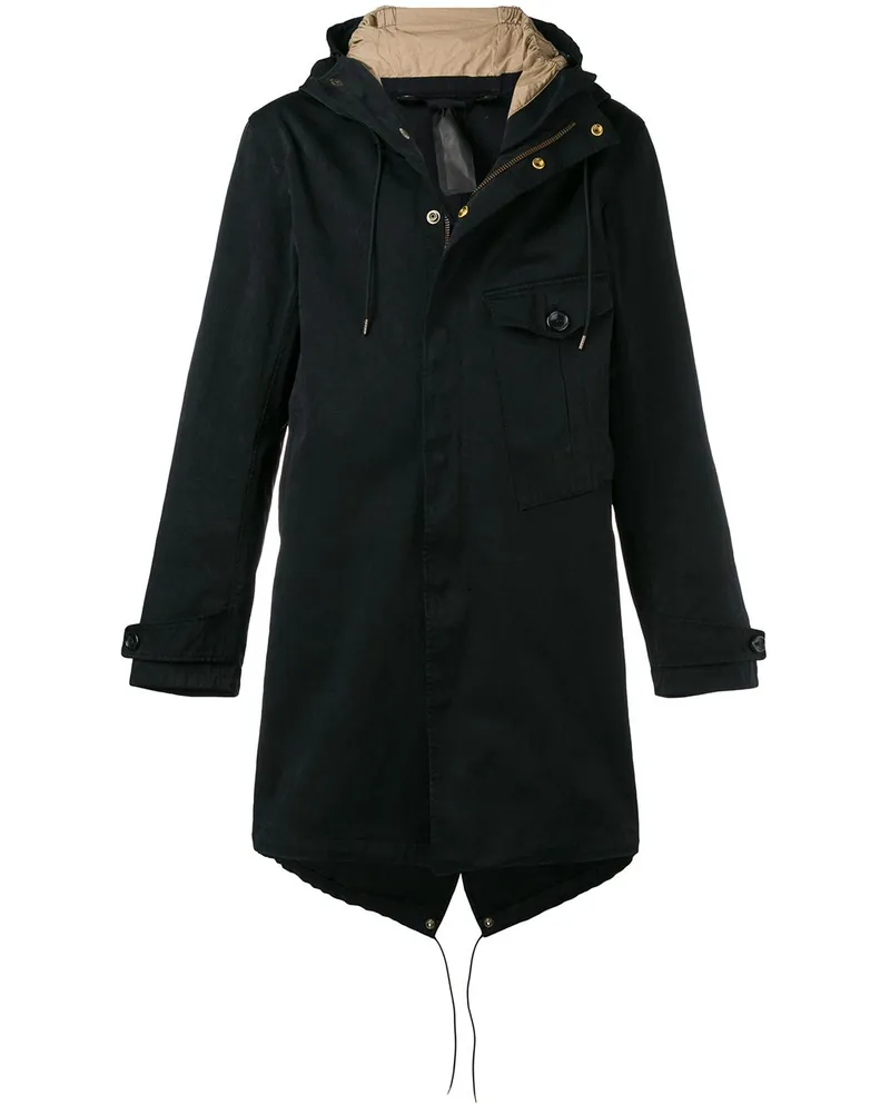 Ten c Parka mit Brusttasche - Blau Blau