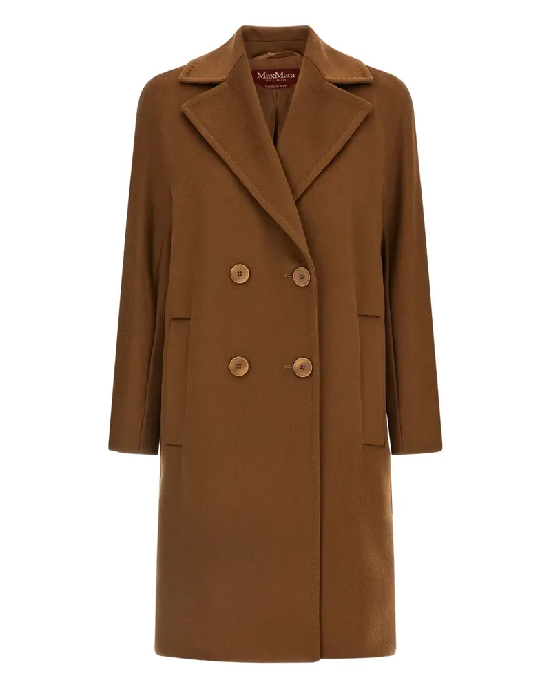 Max Mara Doppelreihiger Agenda Mantel - Braun Braun