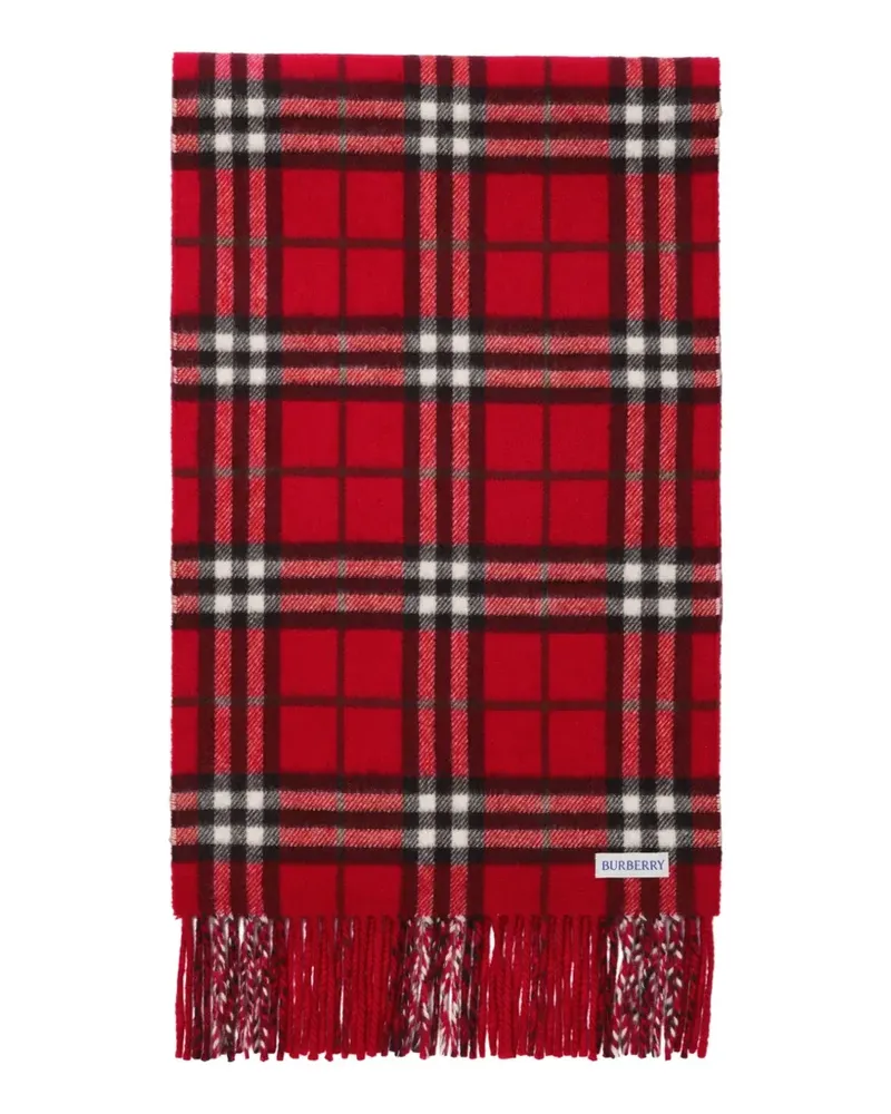 Burberry reversible Check cashmere scarf - Rot Rot