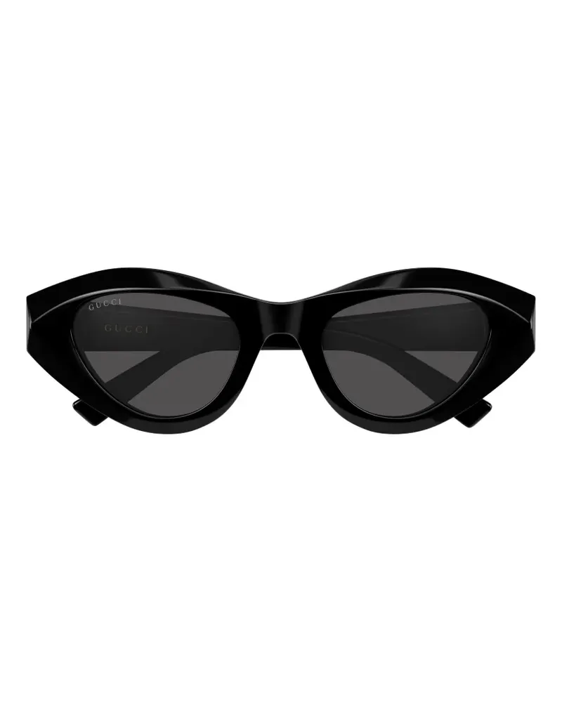 Gucci Cat-Eye-Sonnenbrille mit GG - Schwarz Schwarz