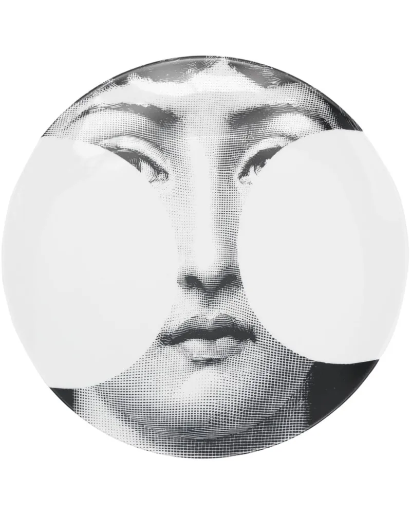 Fornasetti Tema e Variazioni n.149 Teller Weiß