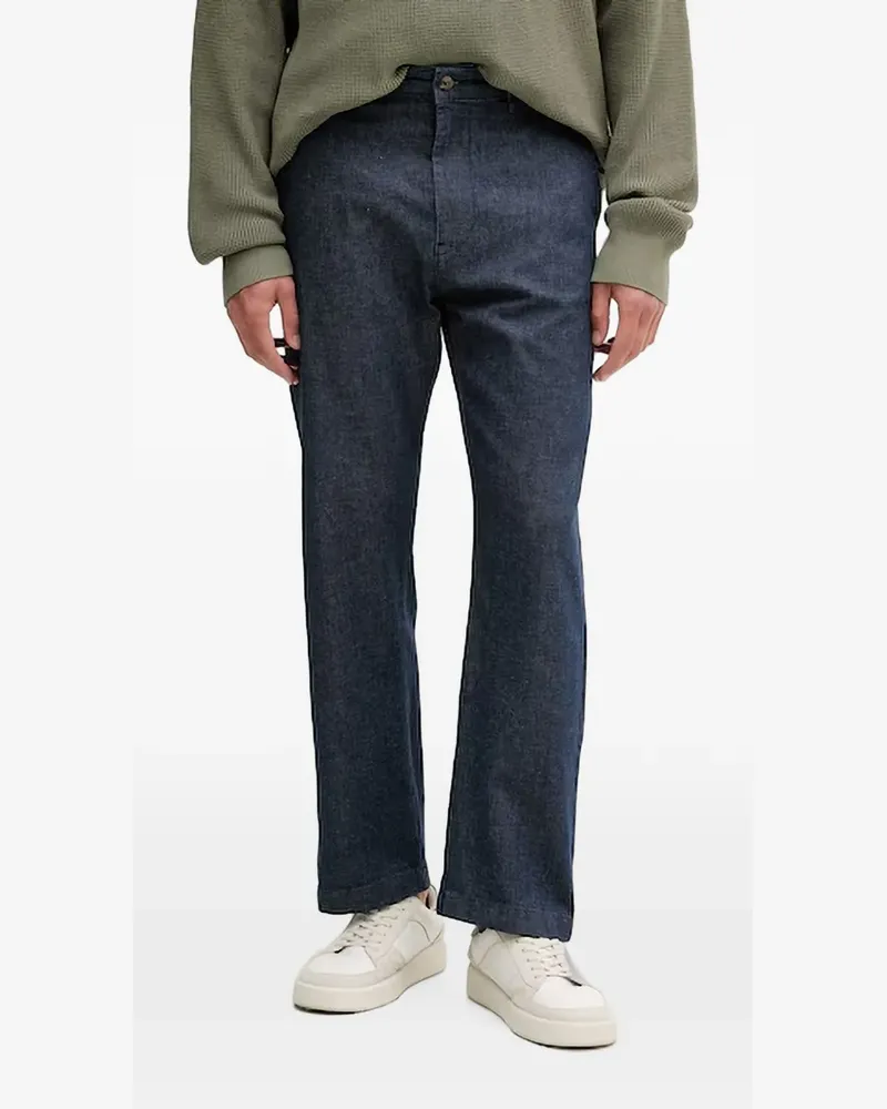 Benetton Hose mit geradem Bein - Blau Blau