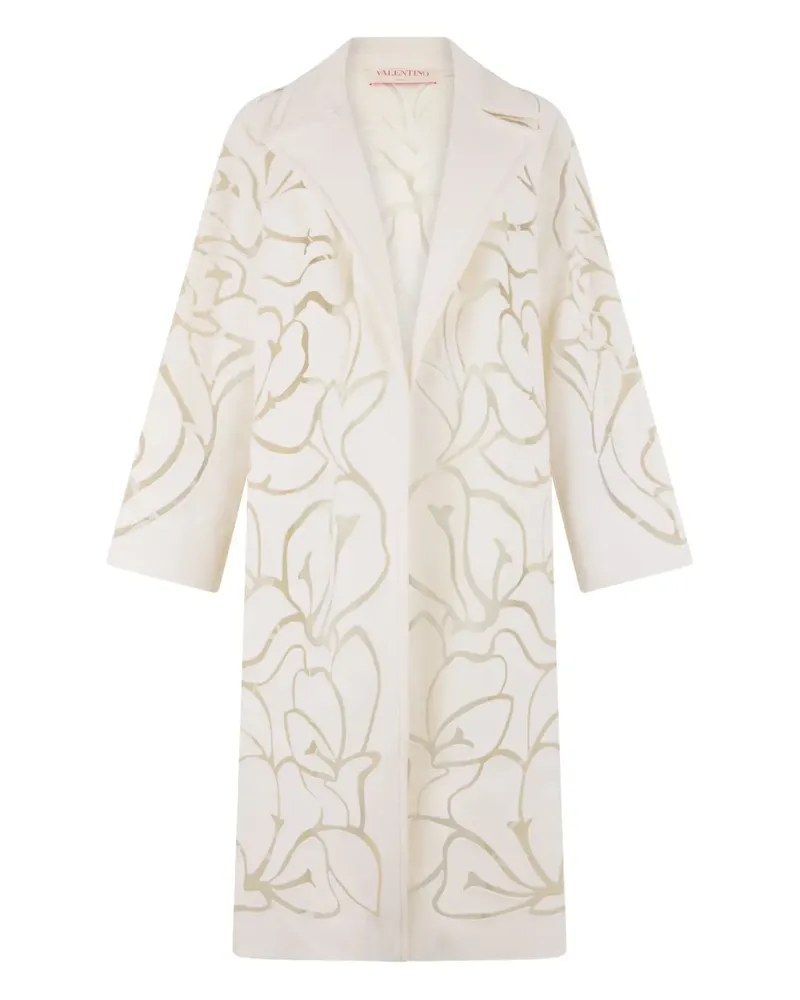 Valentino Garavani Mantel mit Blumen - Weiß Weiß