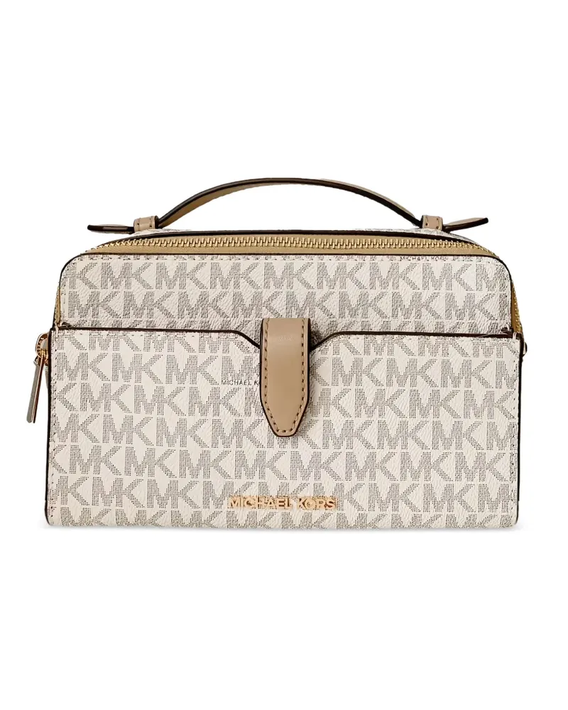 Michael Kors medium logo-pattern crossbody bag - Nude Nude