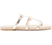 Flache Milos Sandalen - Gold