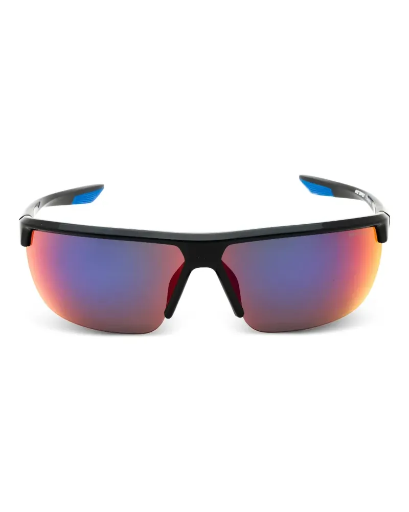 Nike Tempest E Sonnenbrille mit eckigem Gestell - Schwarz Schwarz