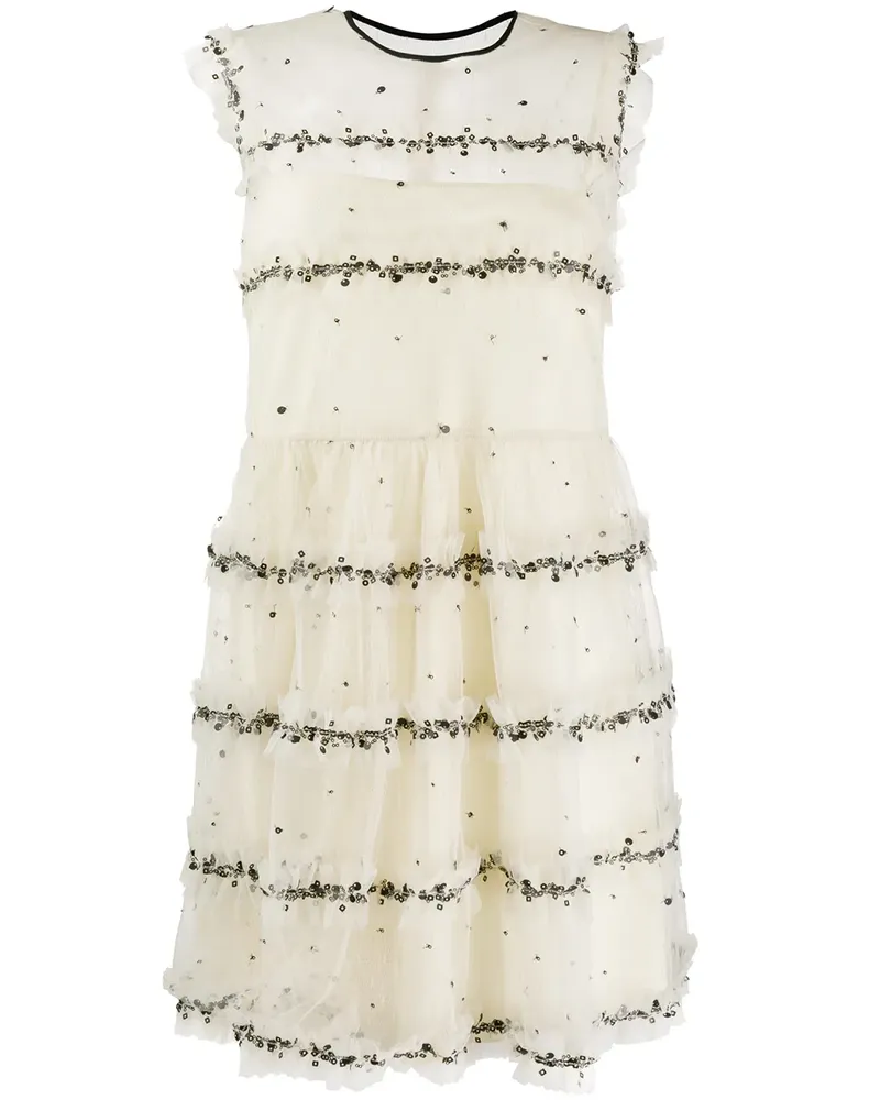 RED Valentino Minikleid aus Tüll - Nude Nude