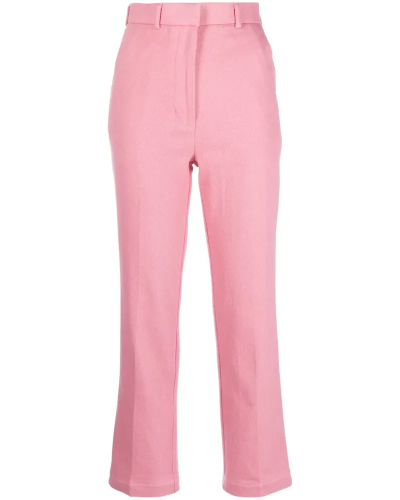 THEBE MAGUGU Klassische Cropped-Zigarettenhose - Rosa Rosa