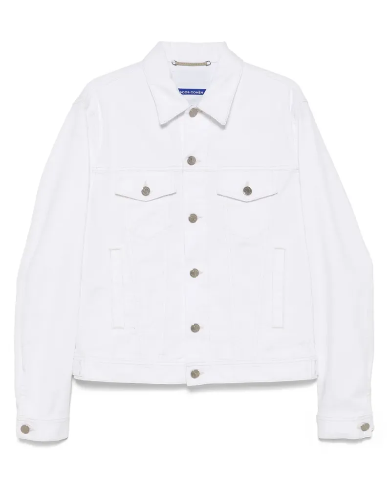 Jacob Cohën Klassische Jeansjacke - Weiß Weiß