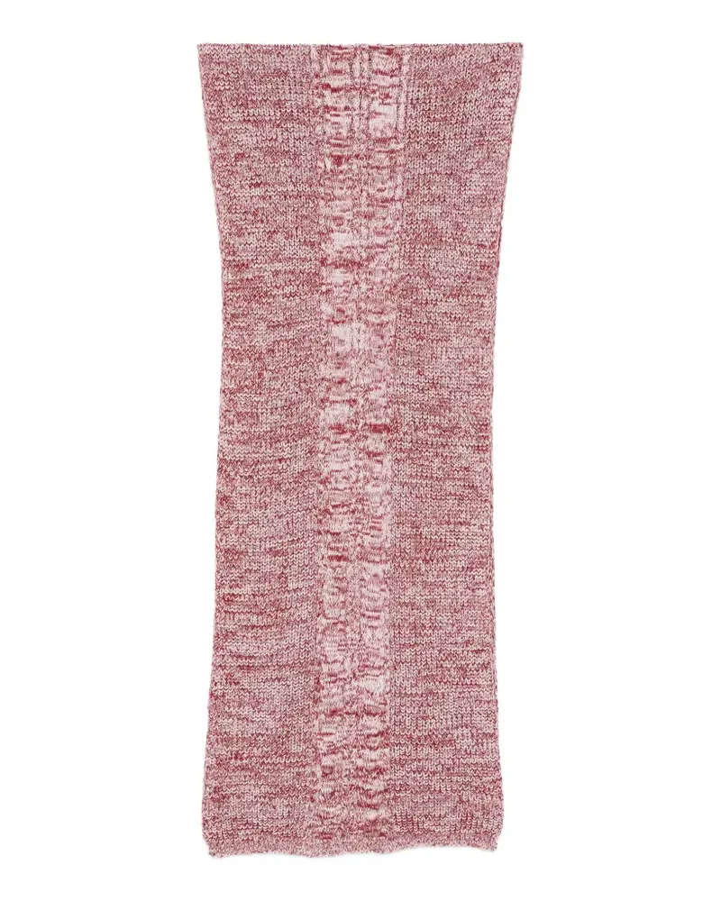 Missoni cable-knit space-dye scarf - Rot Rot