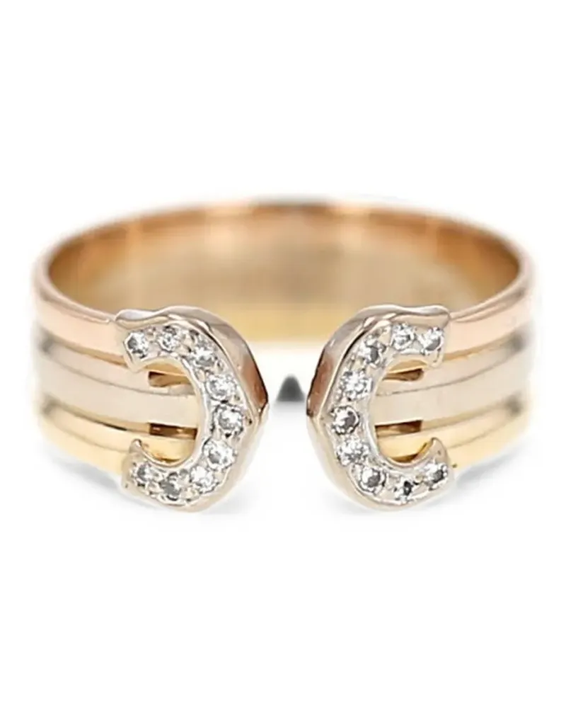 Cartier 1990s C de  diamond ring - Silber Silber