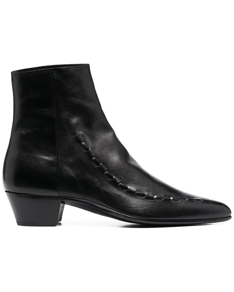 Saint Laurent Casey' Stiefel, 40mm - Schwarz Schwarz