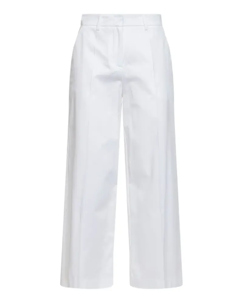 Blanca pressed-crease wide-leg trousers - Weiß Weiß