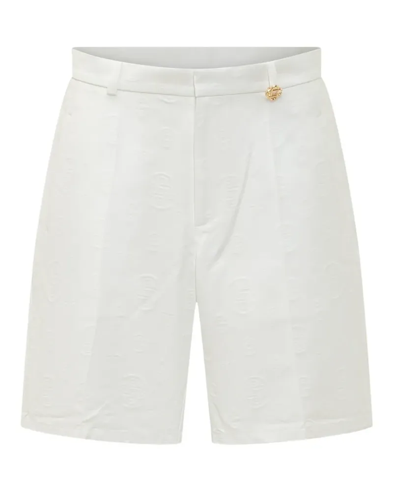 Casablanca Paris Shorts mit Monogramm - Weiß Weiß