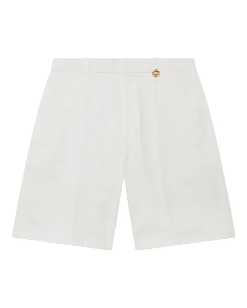 Casablanca Paris Shorts mit Monogramm - Weiß Weiß