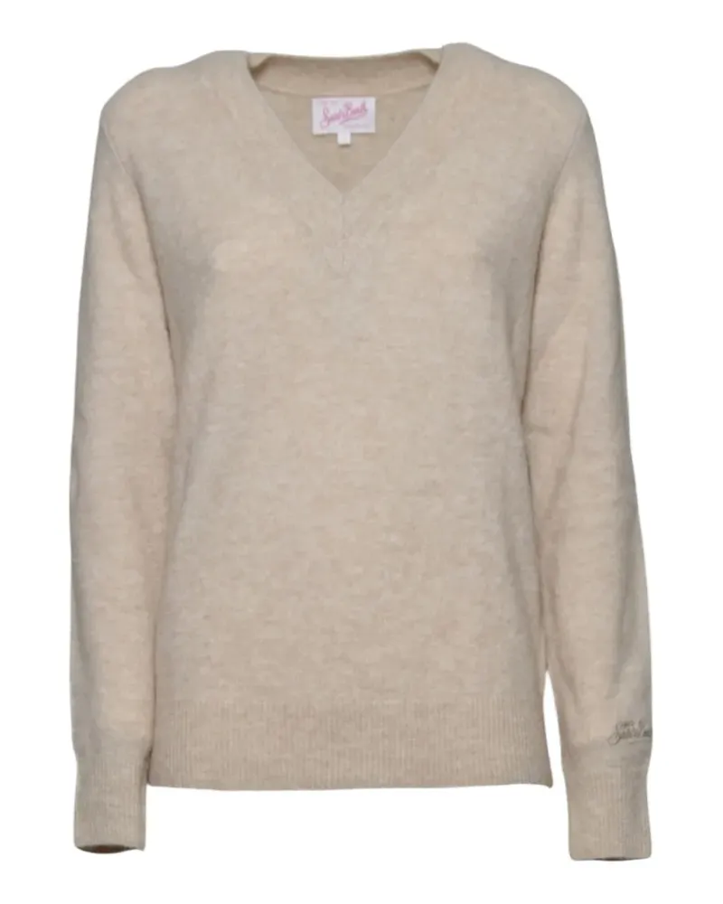 MC2 Saint Barth Strickpullover mit V-Ausschnitt - Nude Nude
