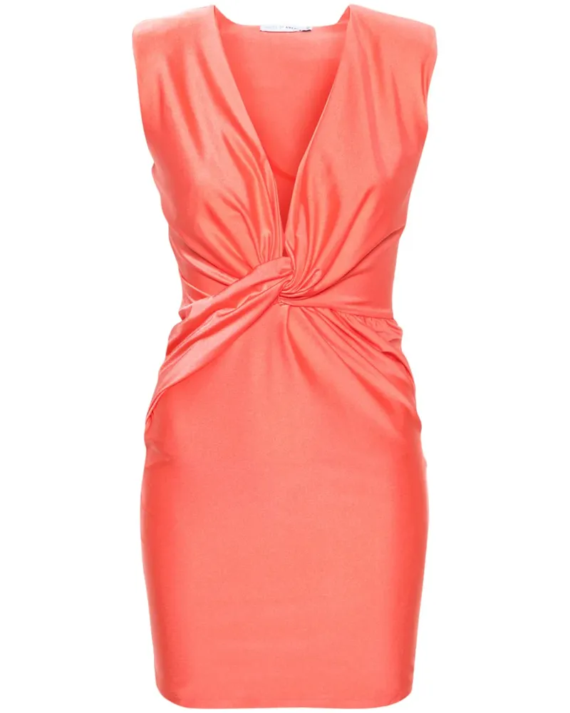 Amen Minikleid mit Knoten - Orange Orange