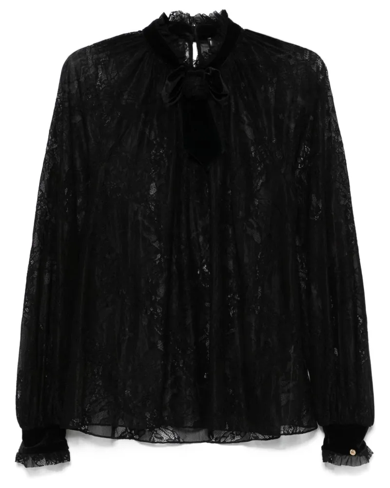 NISSA Bluse aus Spitze - Schwarz Schwarz