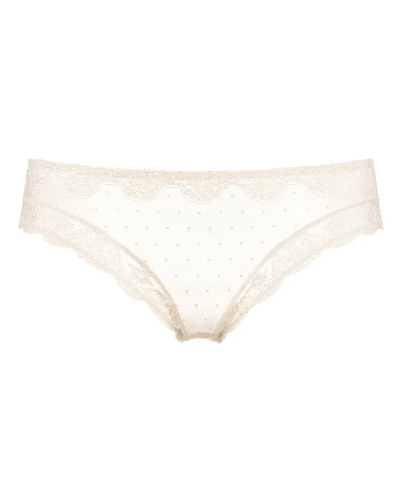 Eres Pommette Slip mit Spitzenbesatz - Nude Nude