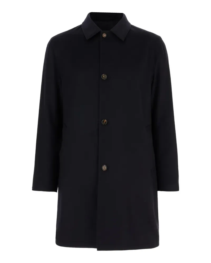 KIRED cashmere button-up coat - Blau Blau