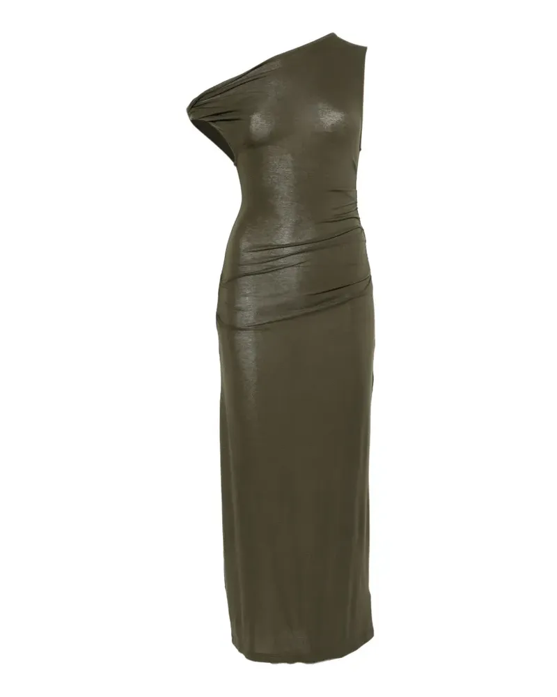 Patrizia Pepe Asymmetrisches Midikleid - Grün Grün