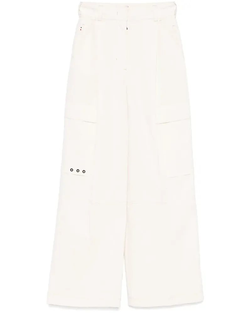 Moncler Cargohose mit Knitteroptik - Nude Nude