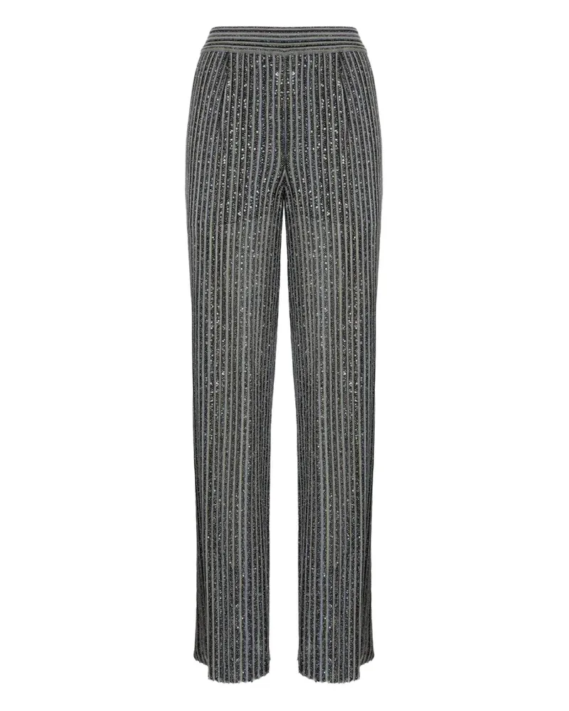 Missoni Hose mit Paillettenstreifen - Grau Grau
