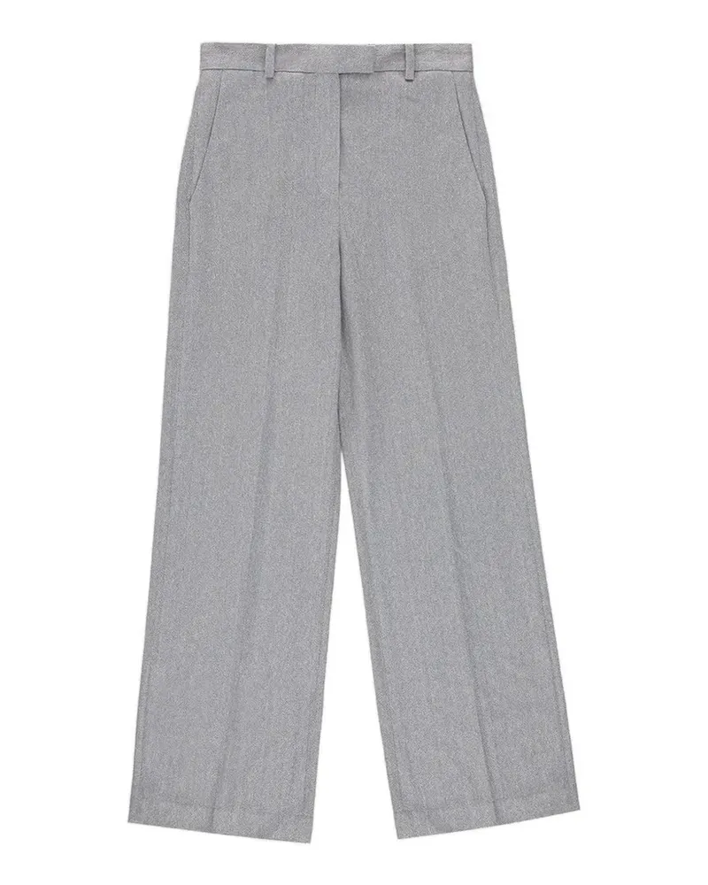 CIRCOLO 1901 pleated linen trousers - Grau Grau