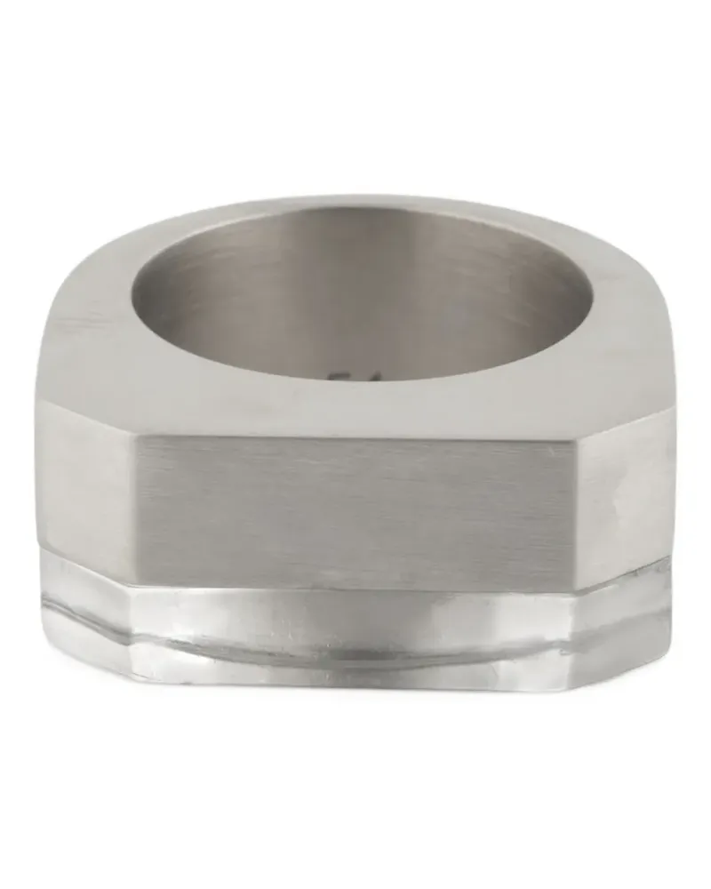 Rick Owens Ring mit Kristallen - Silber Silber
