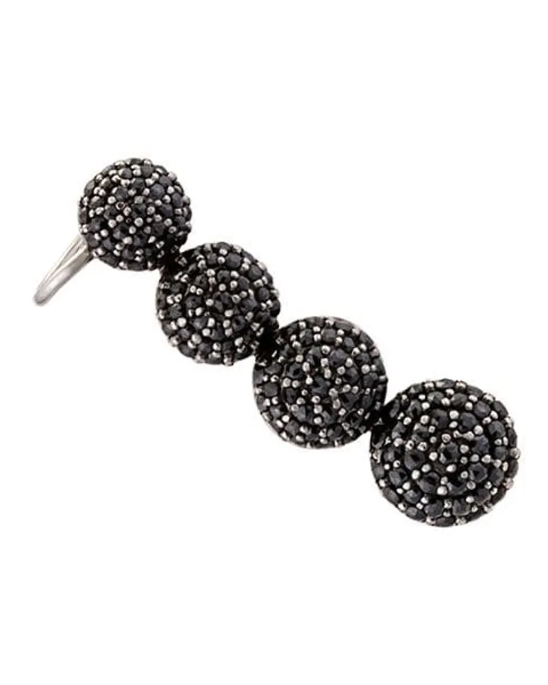 Alinka Rechter Black Caviar Ohrring aus 18kt Weißgold mit Diamanten - Metallic Metallic