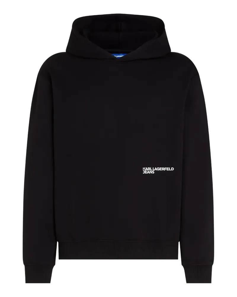 Karl Lagerfeld Hoodie mit Logo-Print - Schwarz Schwarz