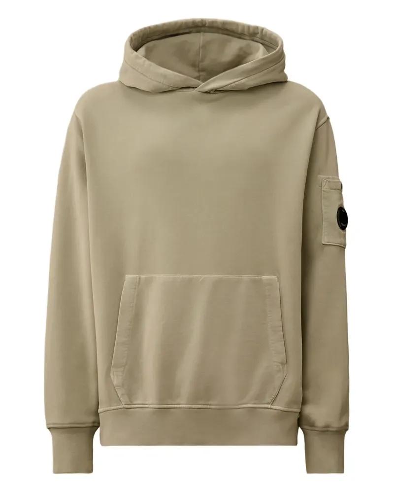 C.P. Company Hoodie mit Linsen-Detail - Nude Nude